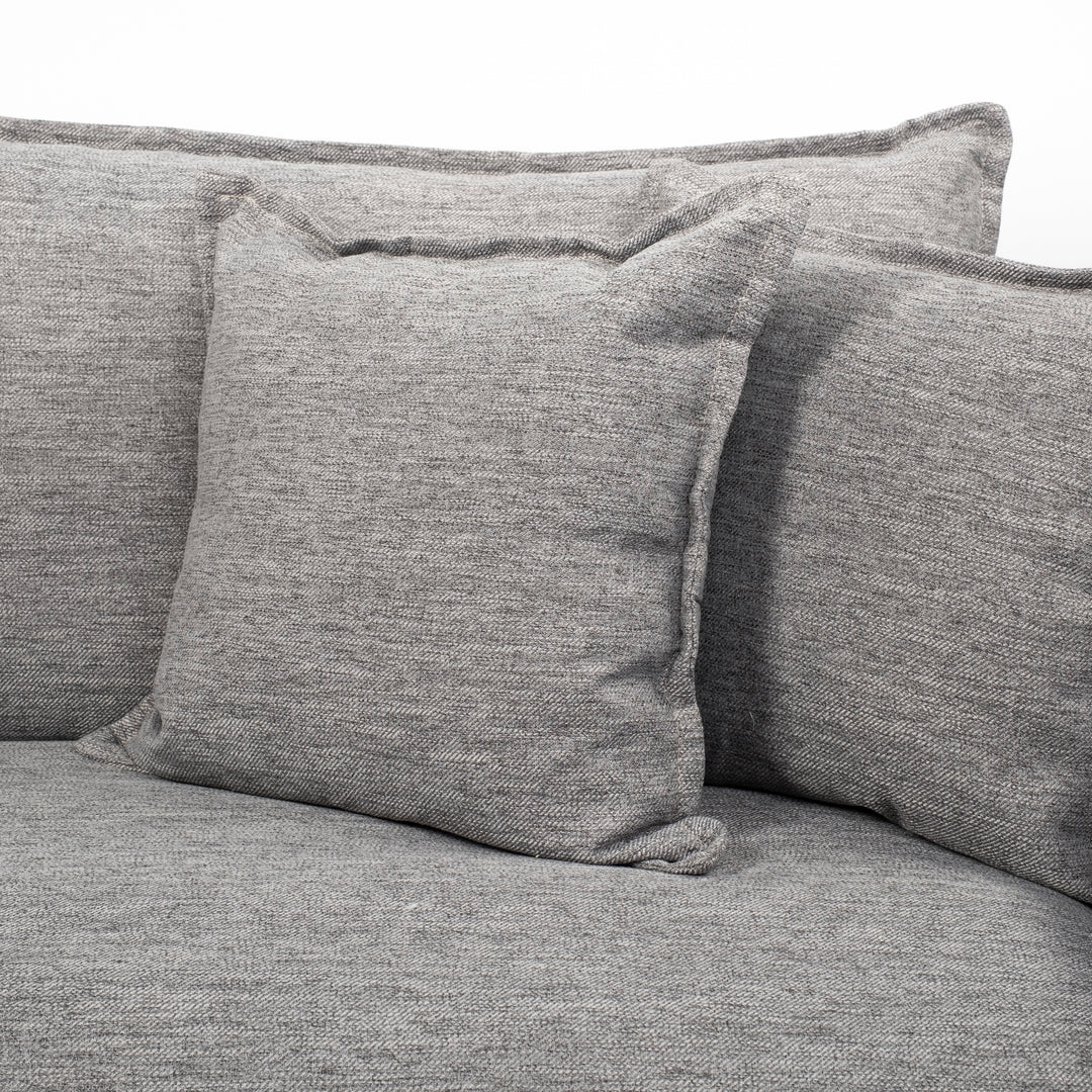 Roy I 84" Castlerock Gray Upholstered Three Seater Sofa