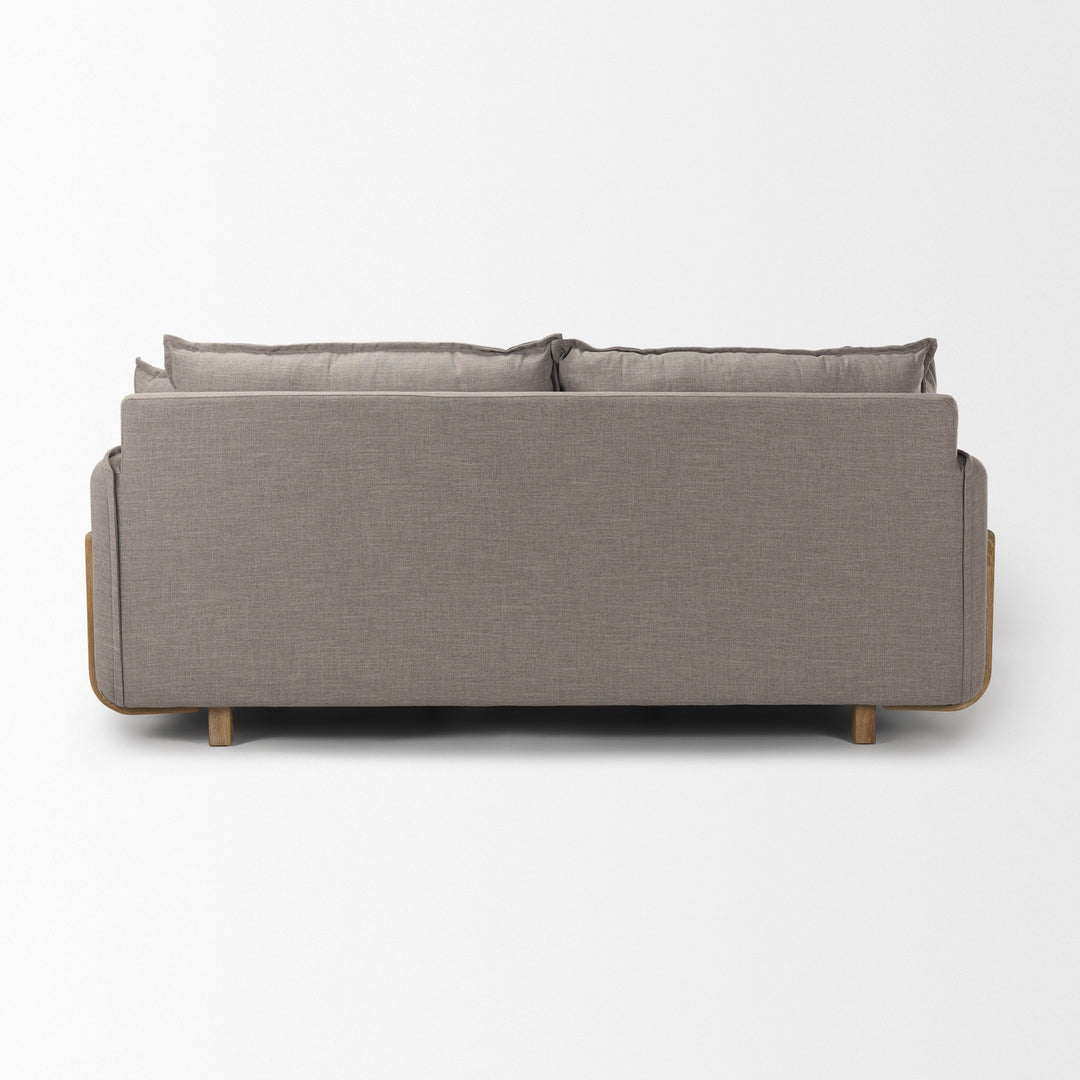 Roy I 84" Flint Gray Upholstered Three Seater Sofa