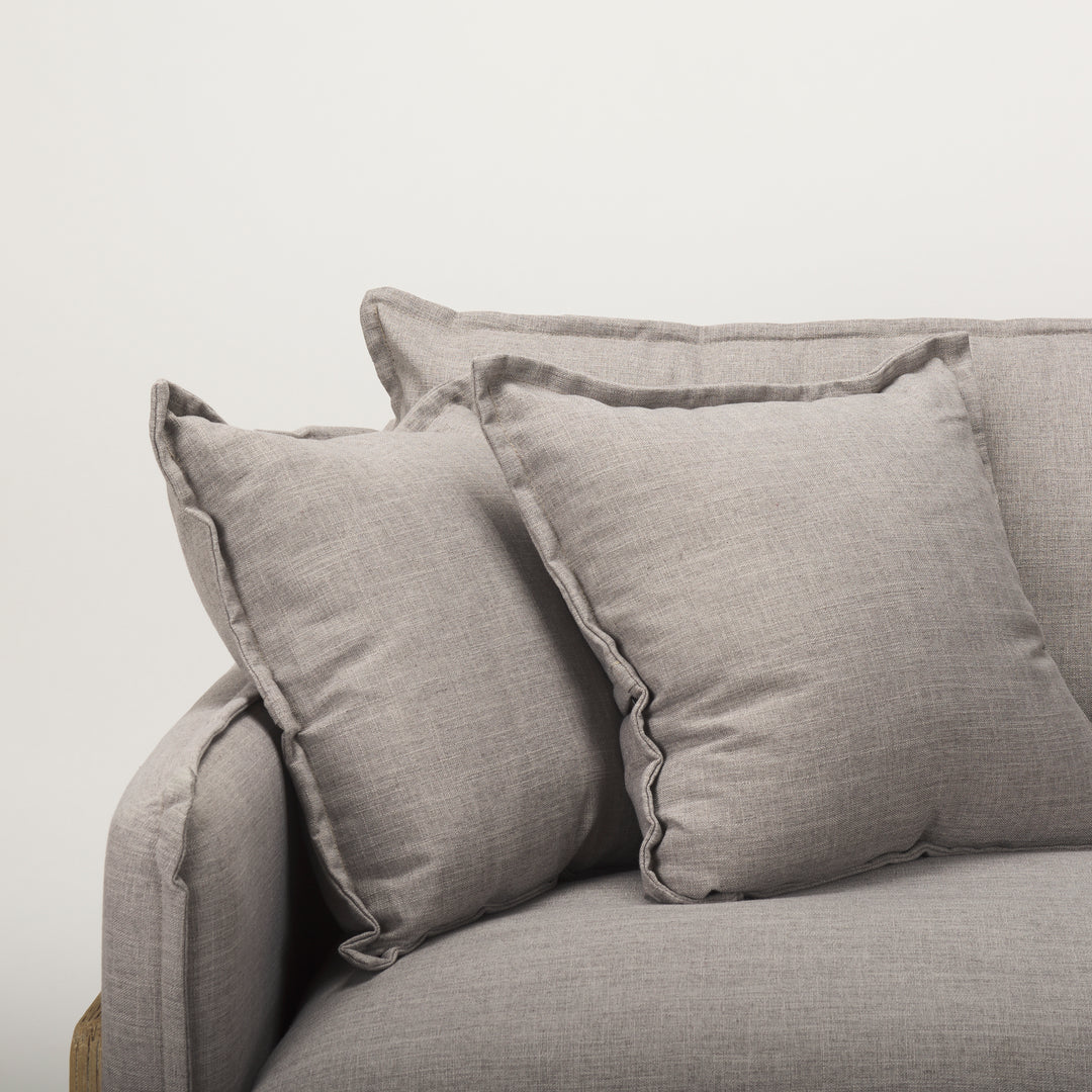 Roy I 84" Flint Gray Upholstered Three Seater Sofa