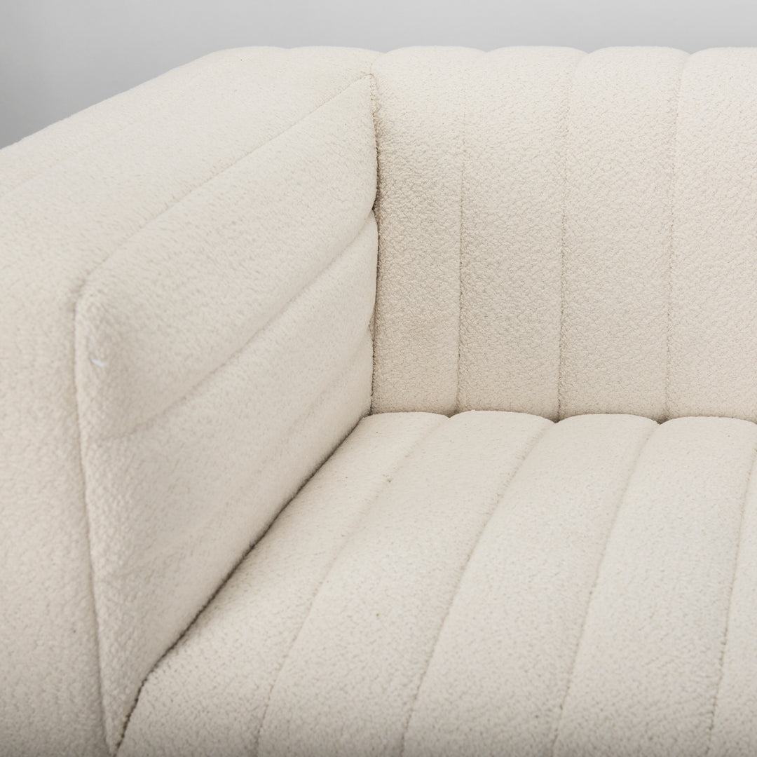 Ricciardo Cream Boucle 3-Seater Sofa