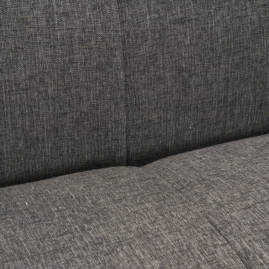 Hale Sofa W/ Medium Brown Wood and Gray Fabric