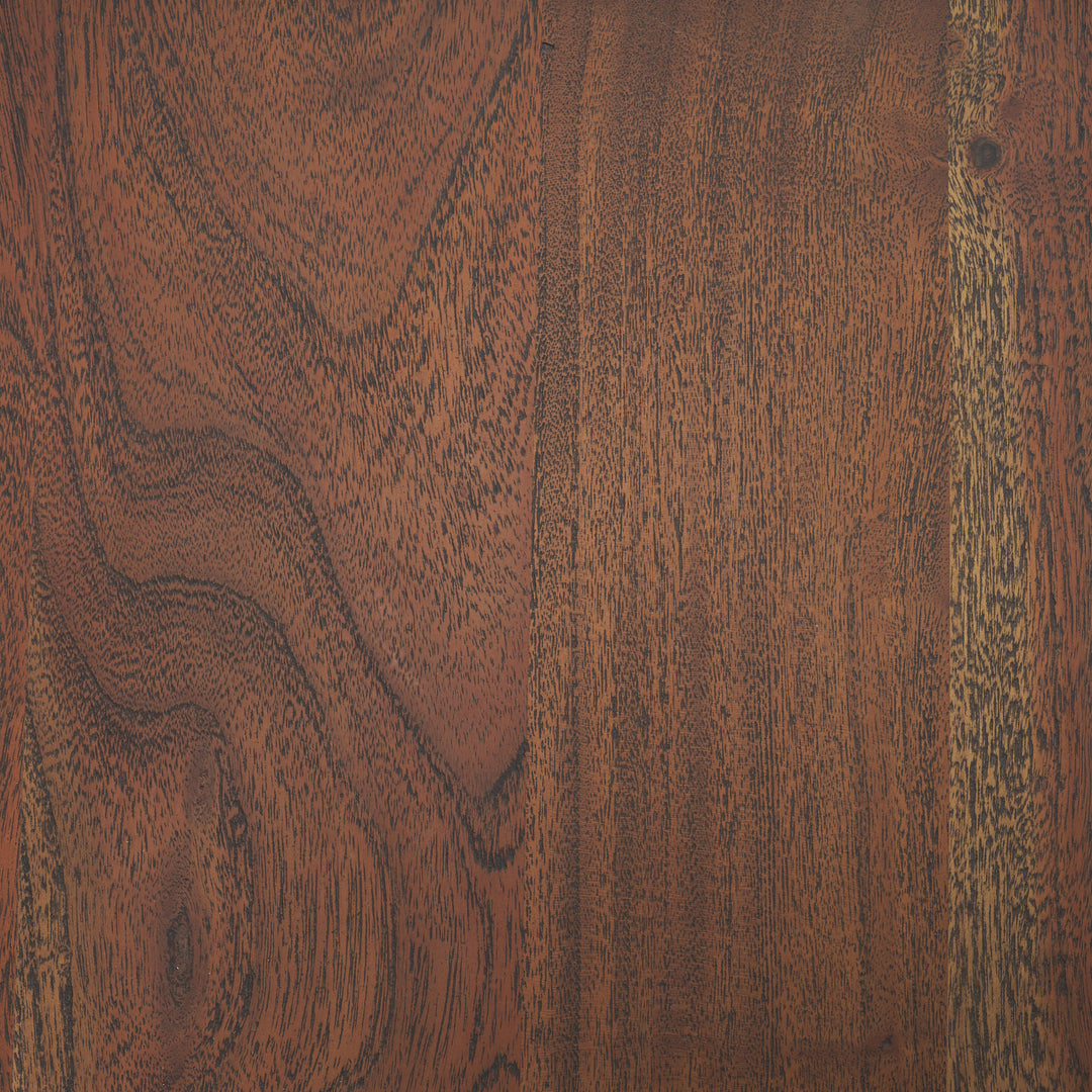 Sonel Pedestal Medium Dark Brown Acacia Wood Foyer Table