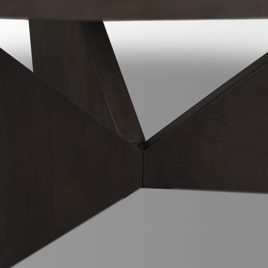 Tarro Brown Wood w/ Triangle Legs Coffee Table