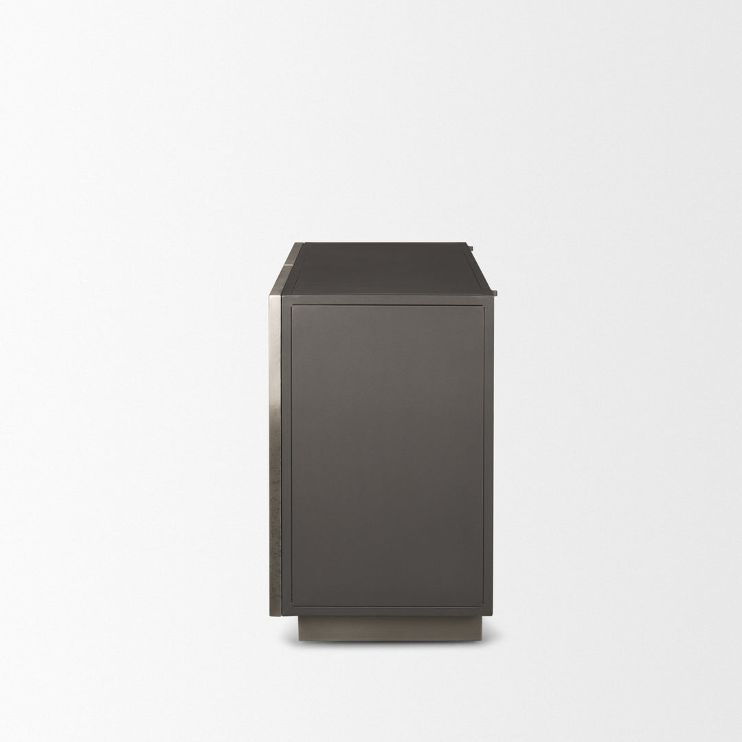 Roxdale Acid Washed Iron Metal Accent Cabinet