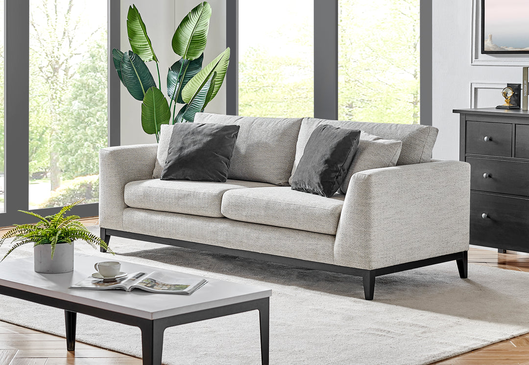 Gigi 87" Pearl Fabric Sofa