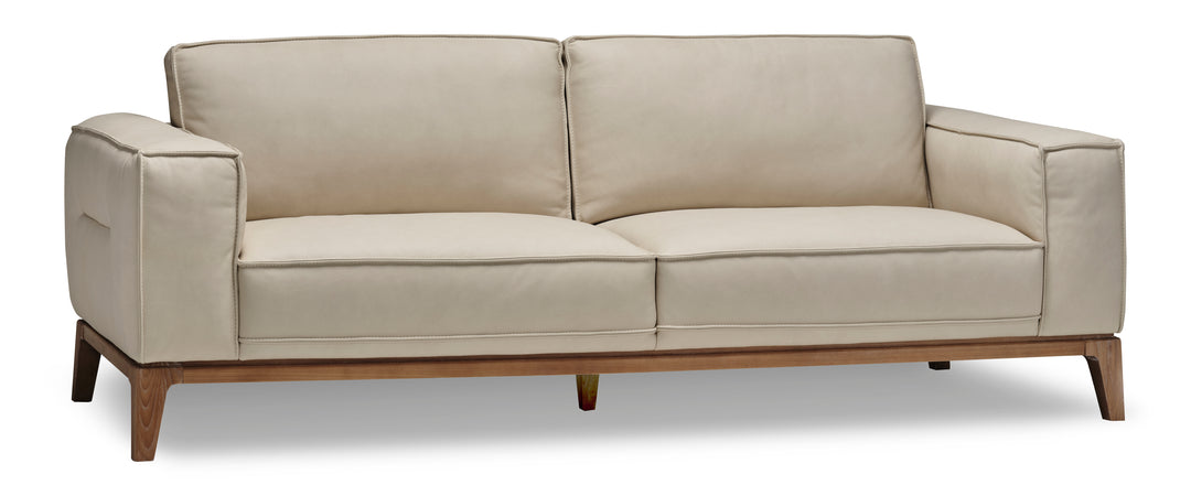 Mateo 90" Natural Leather Sofa