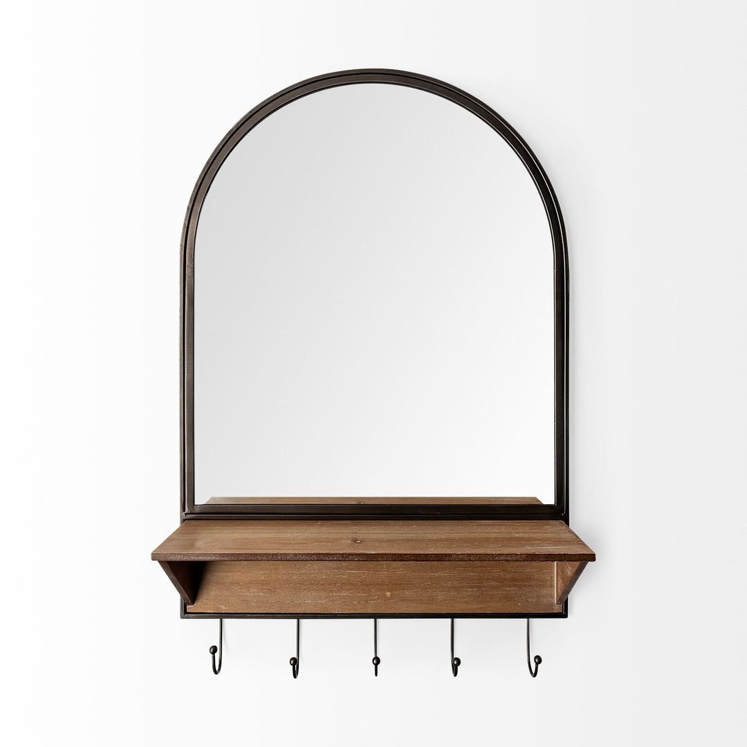 Neville 20x30 Arch Wood/Metal Frame Mirror