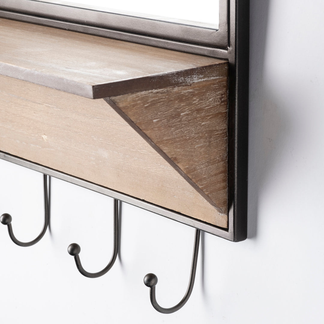 Neville 20x30 Arch Wood/Metal Frame Mirror