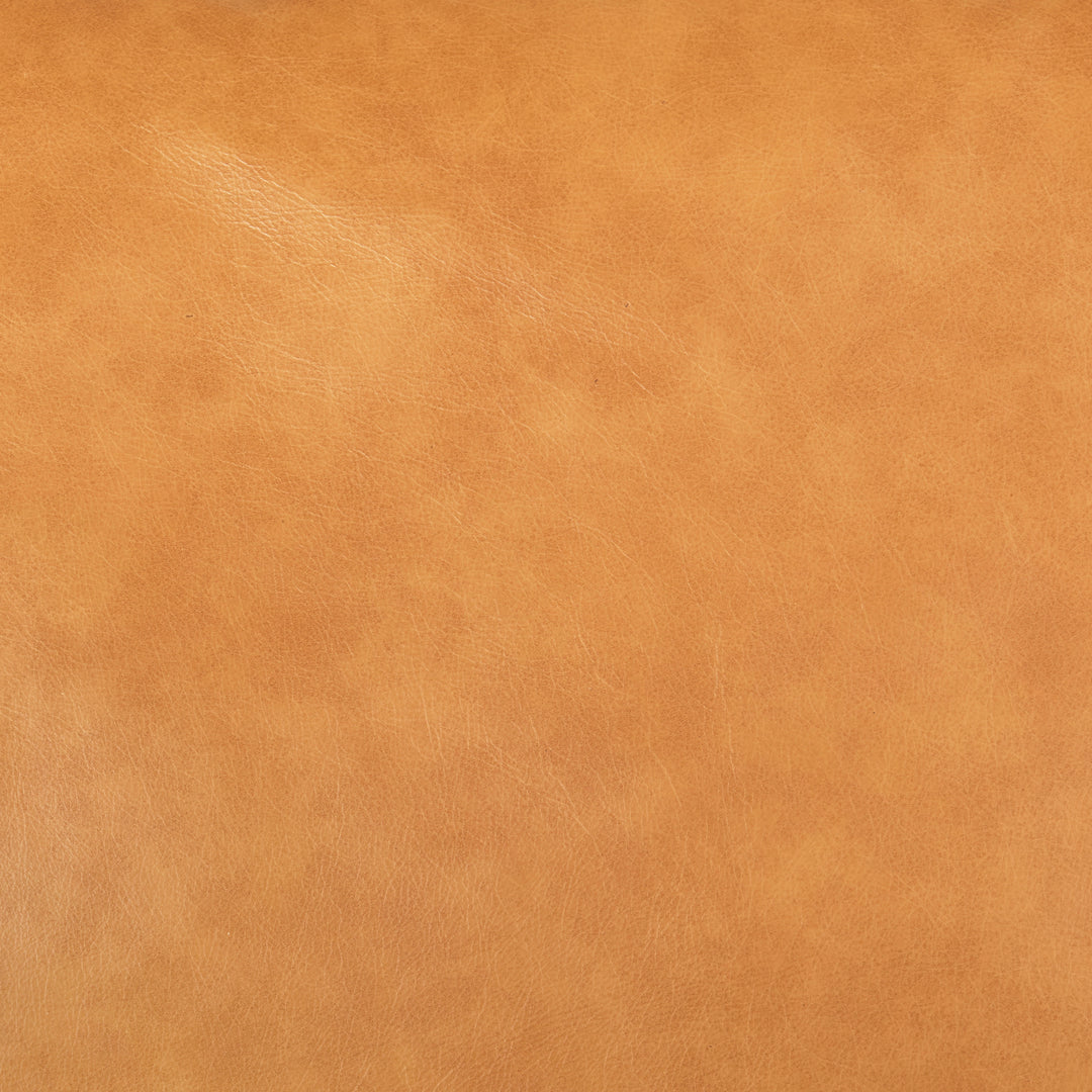 Elton  87.8L x 37.8W x 34.6H Tan Leather Sofa