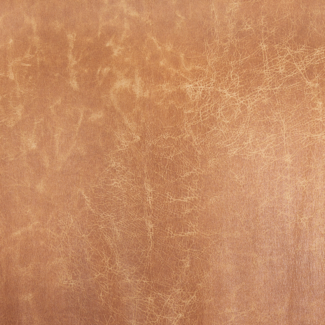Westan Cognac Faux Leather W/Medium Brown Wood Accent Chair