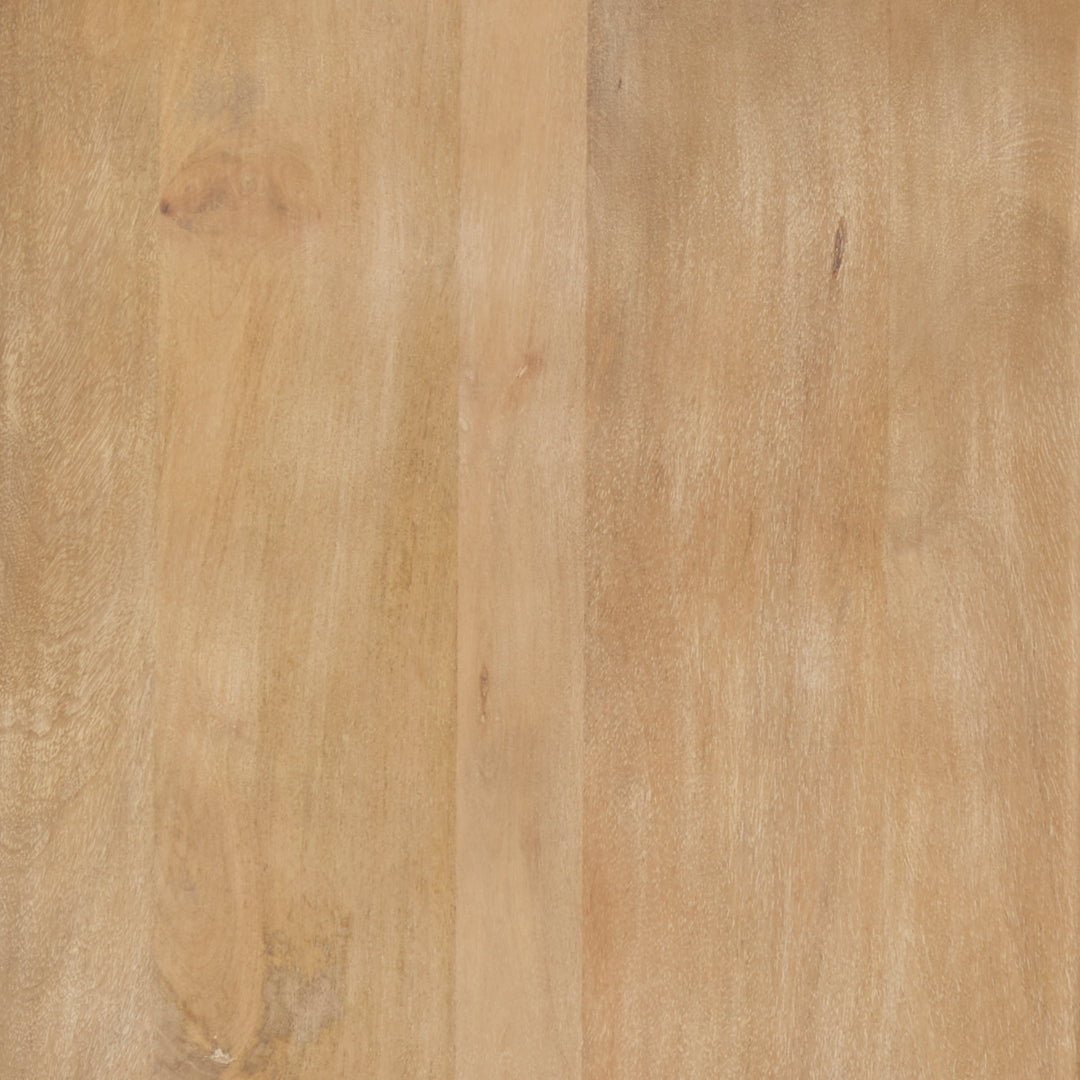 Terra Fluted Light Brown Wood 2-Door Accent Cabinet