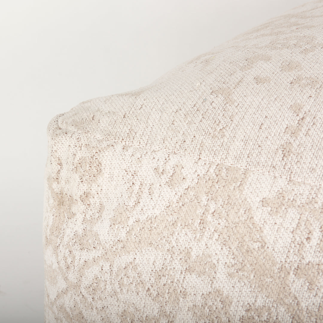 Khloe Large Cream Pouf