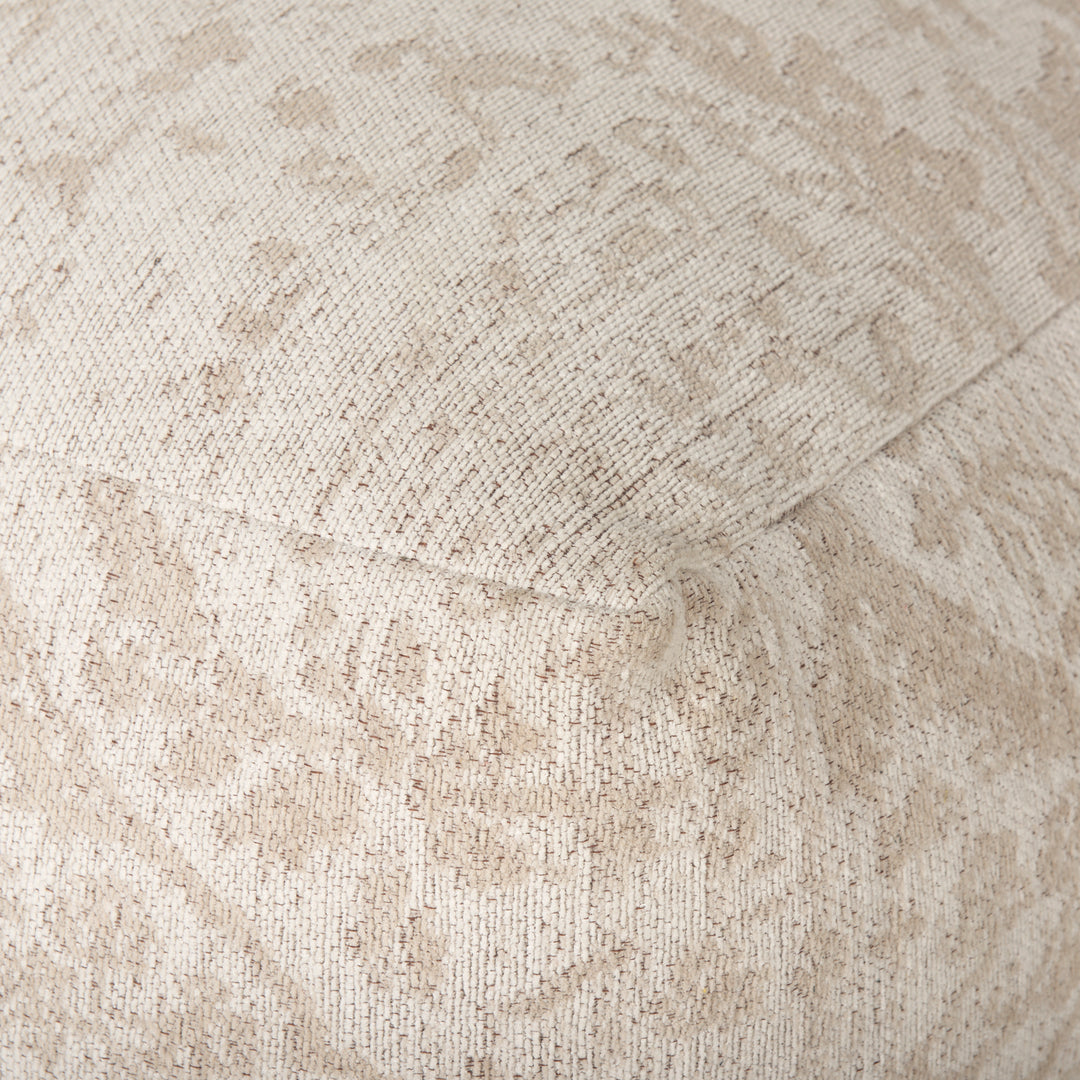 Khloe Large Cream Pouf