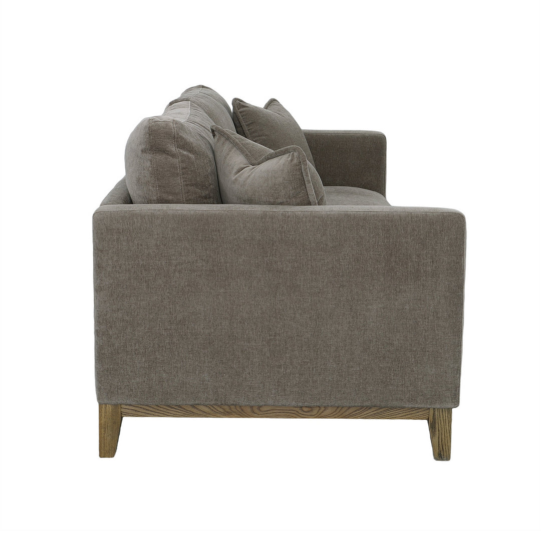 Branford 82.5" Pecan Brown Fabric Sofa