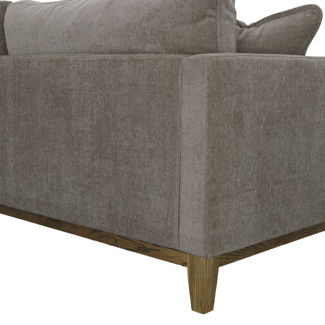 Branford 82.5" Pecan Brown Fabric Sofa