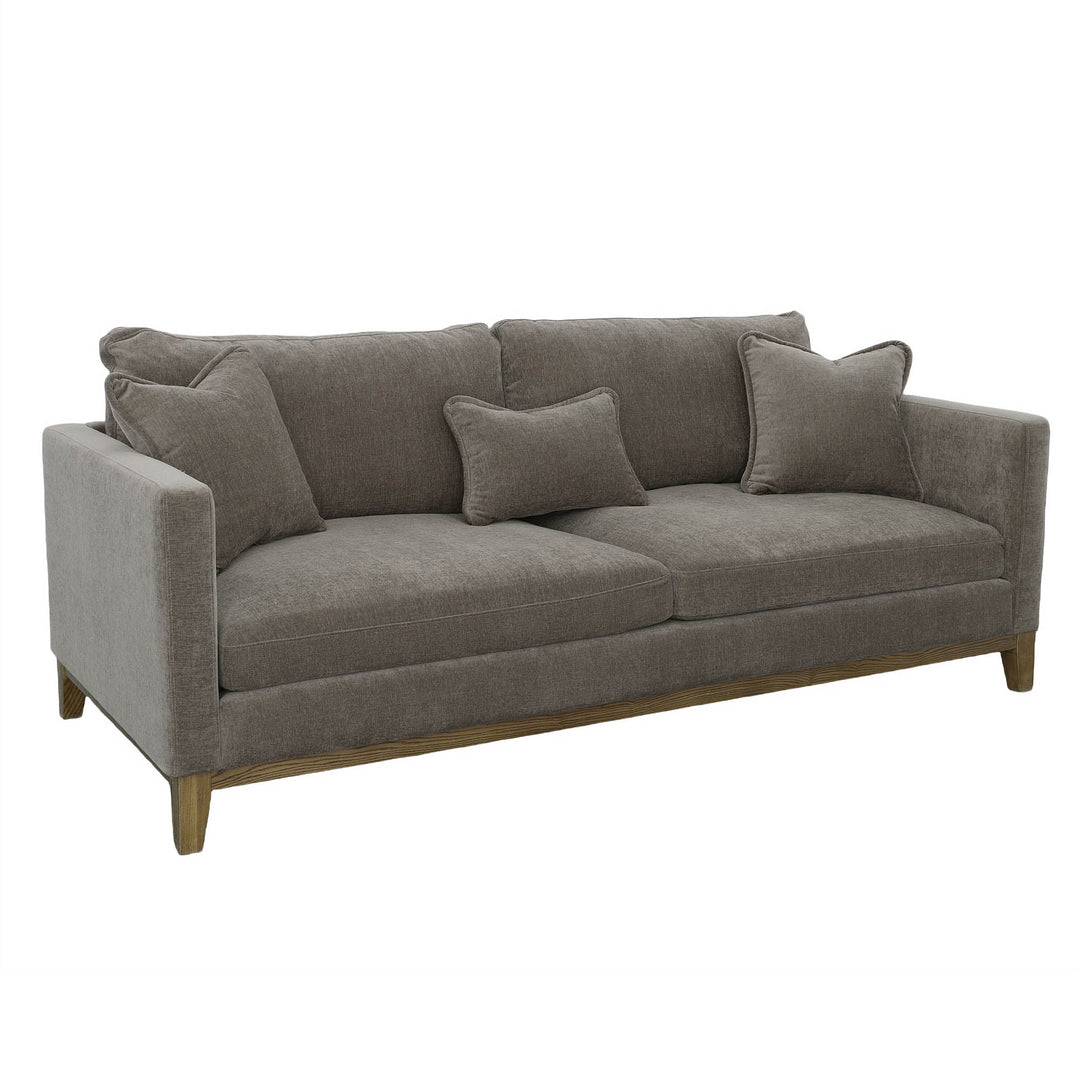 Branford 82.5" Pecan Brown Fabric Sofa