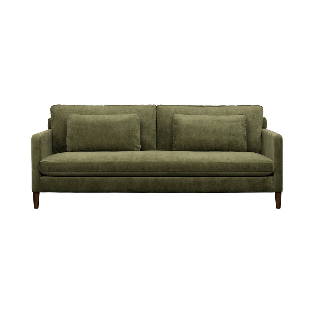 Gemma 84" Fabric Sofa in Olive