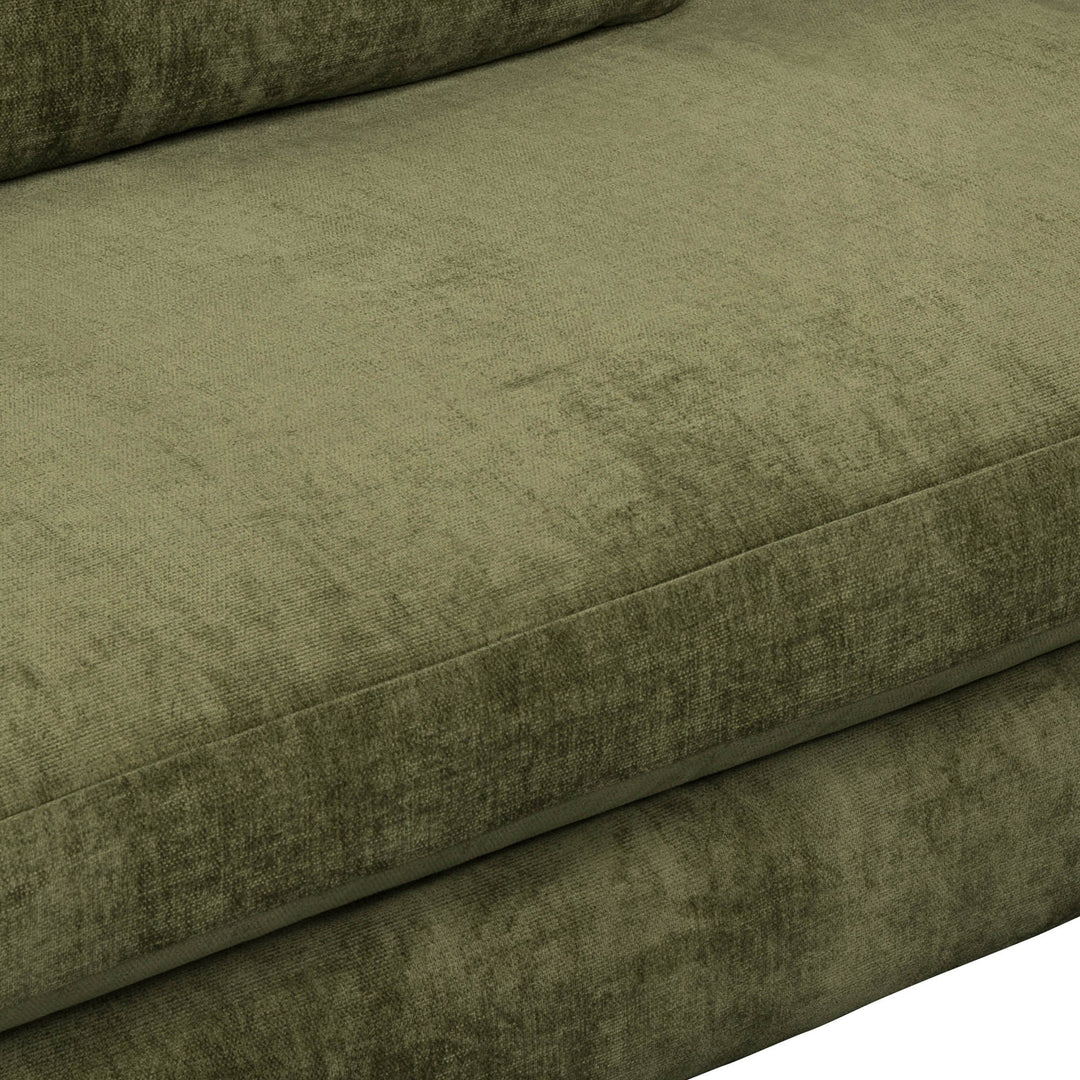 Gemma 84" Fabric Sofa in Olive