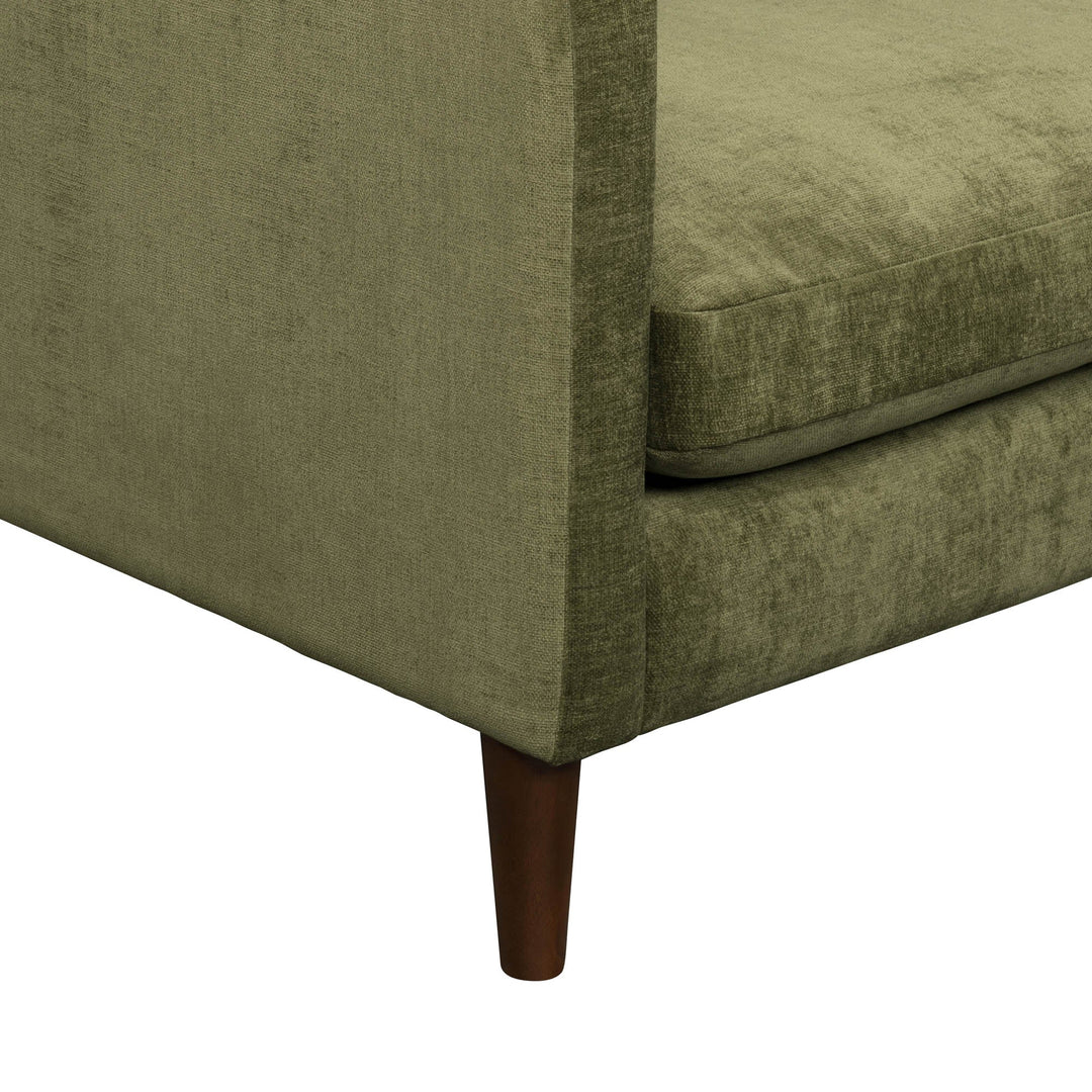 Gemma 84" Fabric Sofa in Olive