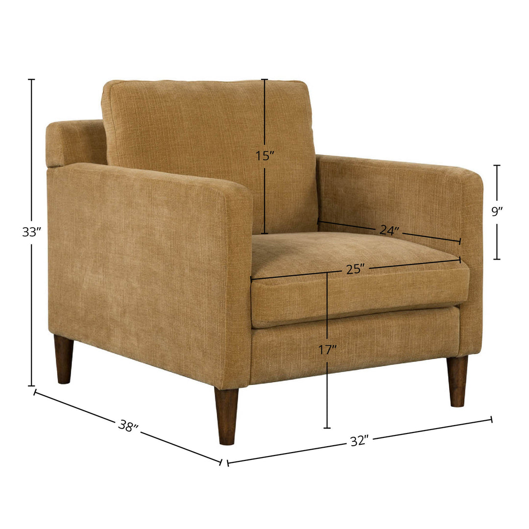 Gemma Club Chair - Mustard